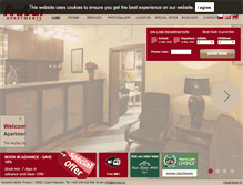 Tablet Screenshot of anydayapartmentsprague.com
